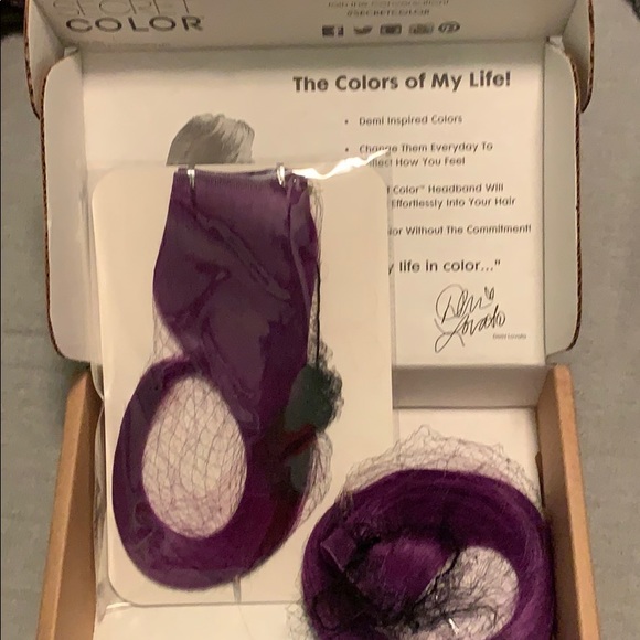 Secret color halo extensions - purple pair - Picture 2 of 2